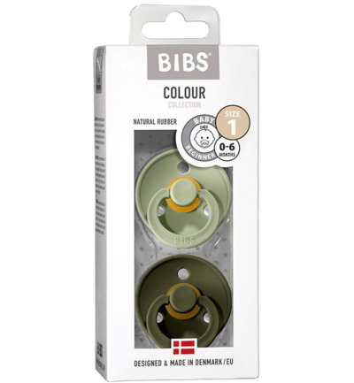 Bibs Fopspeen maat 3 - sage/huntergreen 2pack (2 stuks)