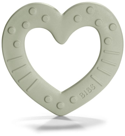 Bibs Baby bitie heart sage (1 stuk)