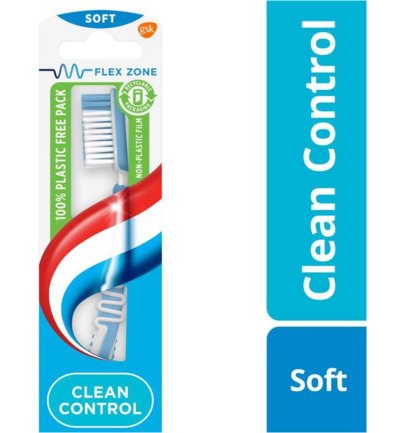 Aquafresh Tandenborstel Clean Control Soft (1 stuk)