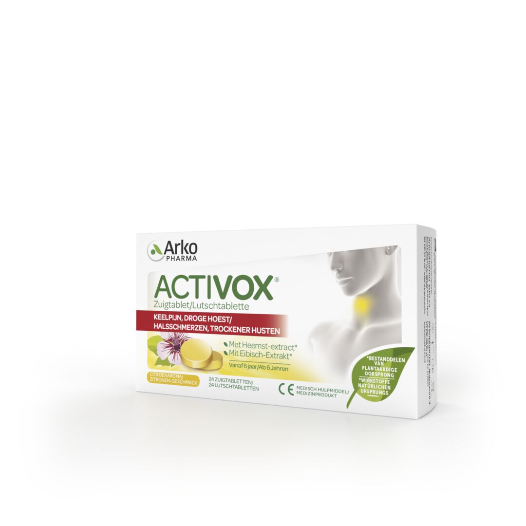 Activox Keelpijn droge hoest (24 zuigtabletten)