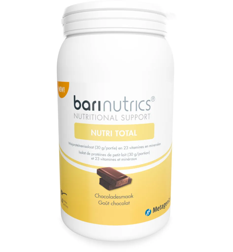 Barinutrics Nutri total chocolate 14 porties (950 gr)