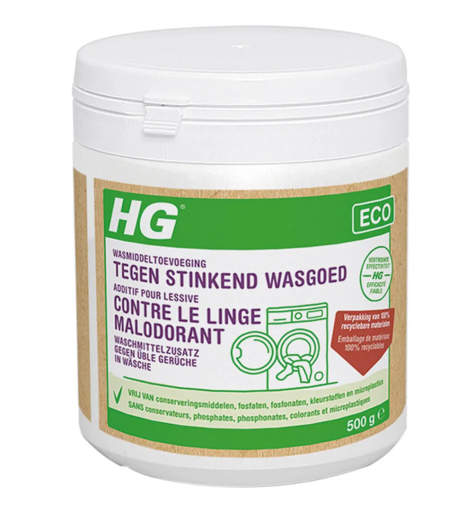 HG Eco Wasmiddeltoevoeging Stinkend Wasgoed (500 gr)