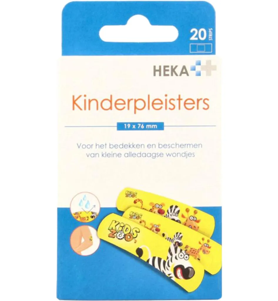 Heka Kinderpleister 19 x 76mm (20 stuks)