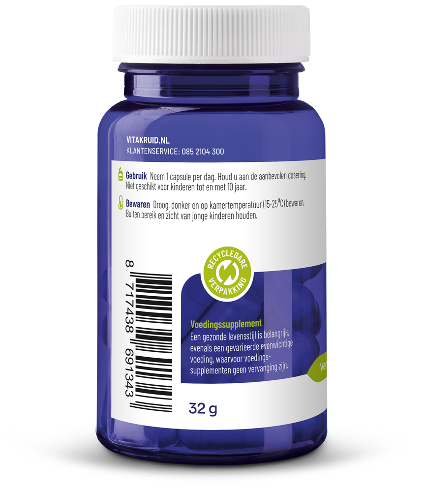 Vitakruid Vitamine D3 75 Mcg / 3000 Ie (60 vega capsules)