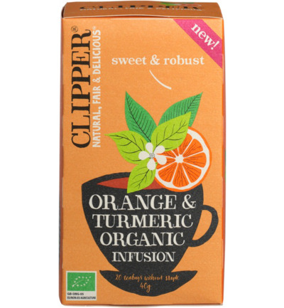 Clipper Orange & turmeric infusion bio (20 stuks)