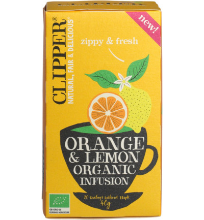 Clipper Orange & lemon infusion bio (20 stuks)