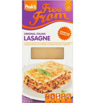 Peaks Lasagne Glutenvrij (250 gr)