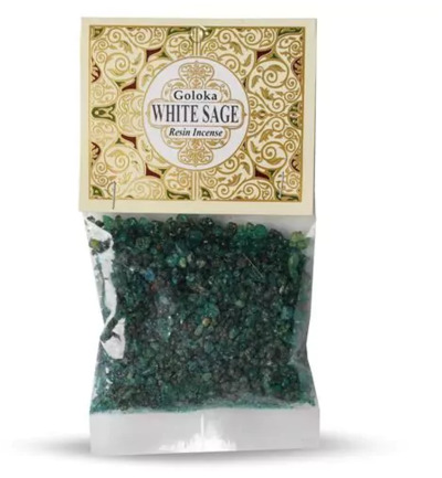 Goloka Resin incense white sage (30 gr)