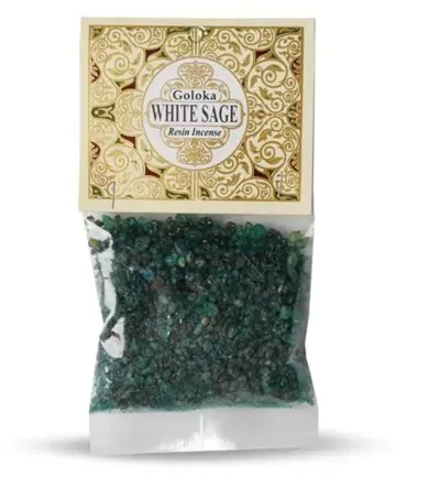 Goloka Resin incense white sage (30 gr)