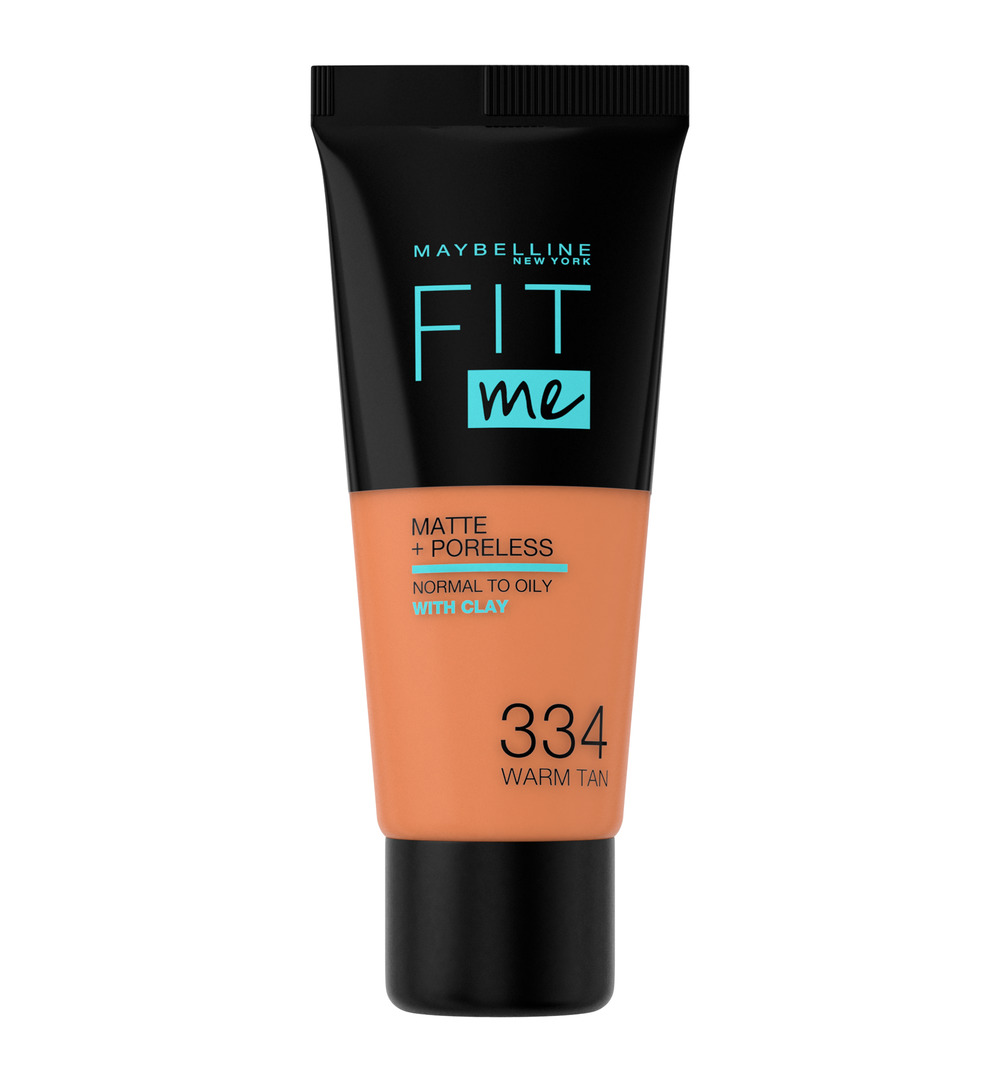 Maybelline New York Fit Me matte & poreless foundation 334 warm tan (1 stuk)