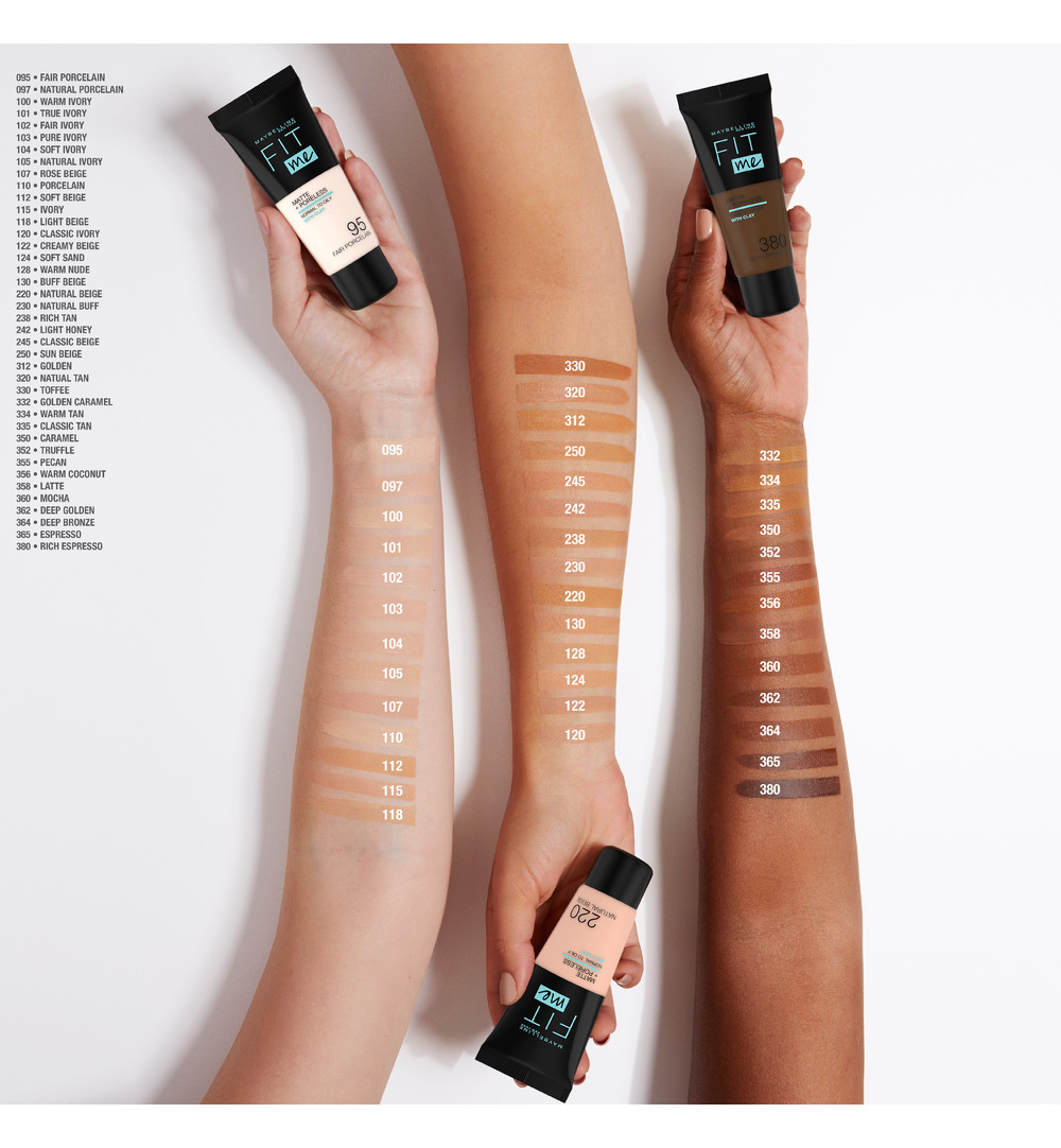 Maybelline New York Fit Me matte & poreless foundation 334 warm tan (1 stuk) - image 3
