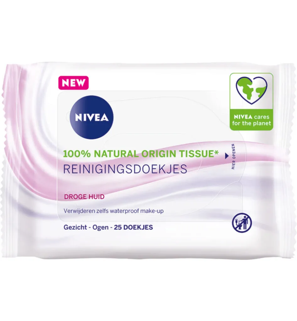Nivea Verzachtende reind droge/gevoelige huid (25 stuks)