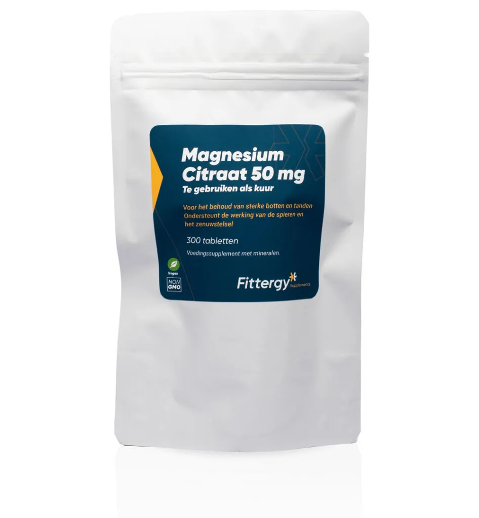 Fittergy Magnesiumcitraat Kuur 50Mg (300 tabletten)