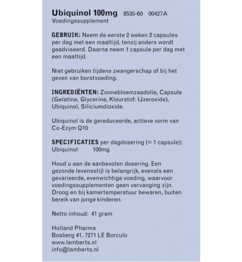 Lamberts Ubiquinol (60 capsules)