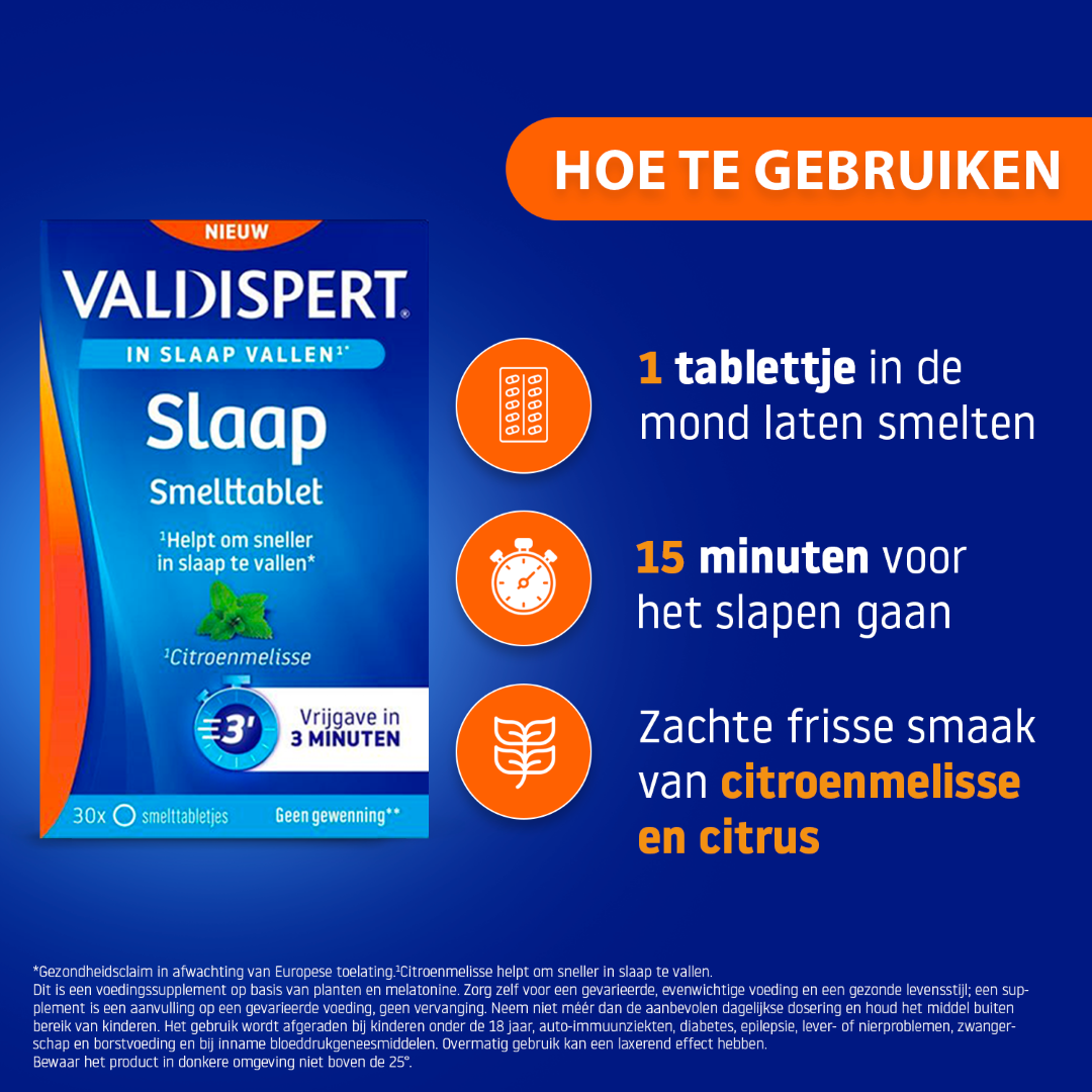 Valdispert Slaap Smelttablet (30 Tabletten) - image 4