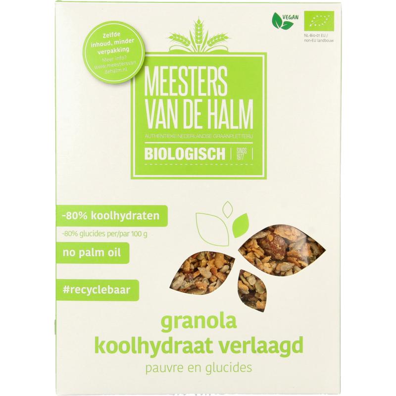 De Halmgranola Koolhydraat Verlaagd B Io (350 gr)