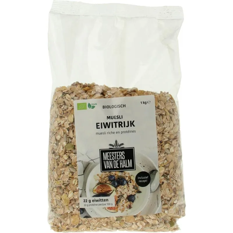 De Halm Muesli Eiwitrijk Herstel After Sport Bio (1000 gr)