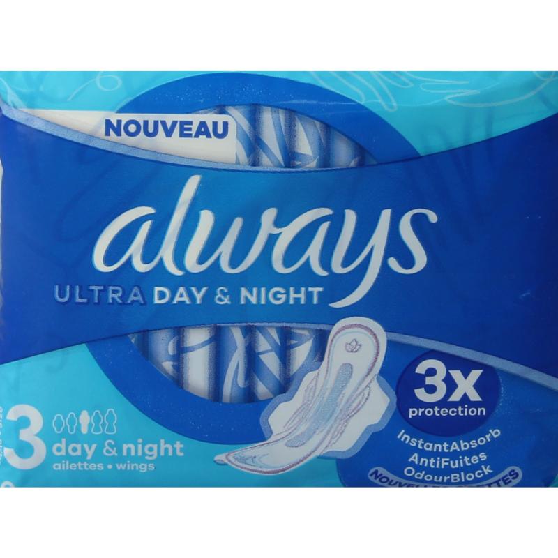 Always Maandverband ultra day & night (10 stuks)
