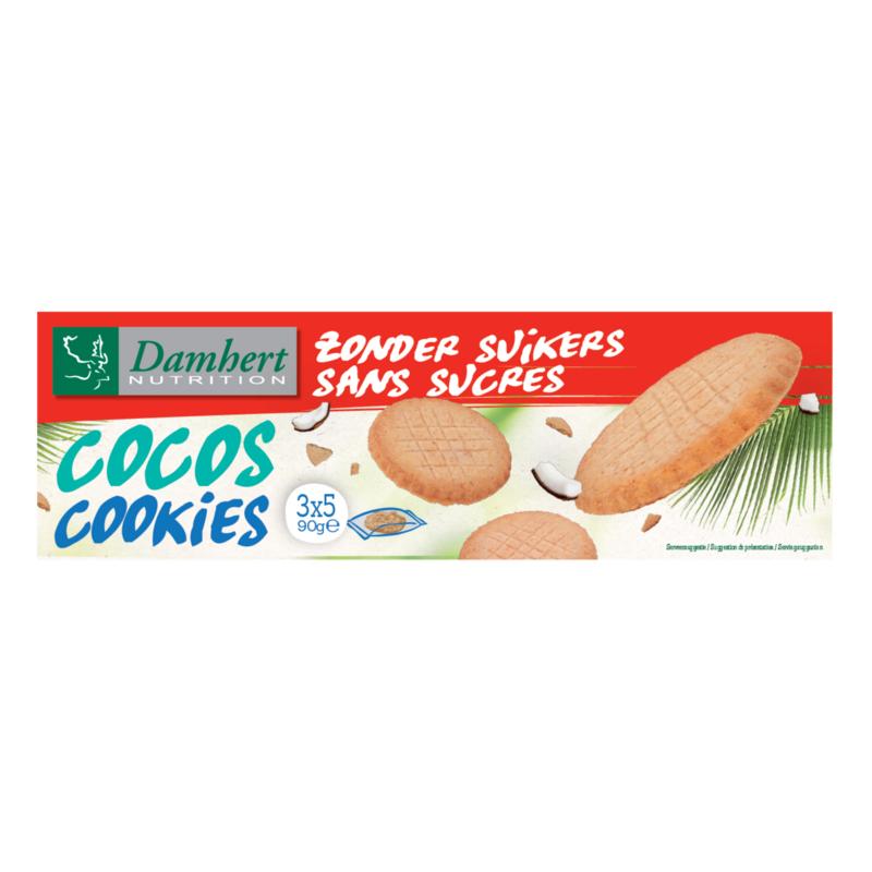 Damhert Cocos cookies zonder suikers (90 gr)