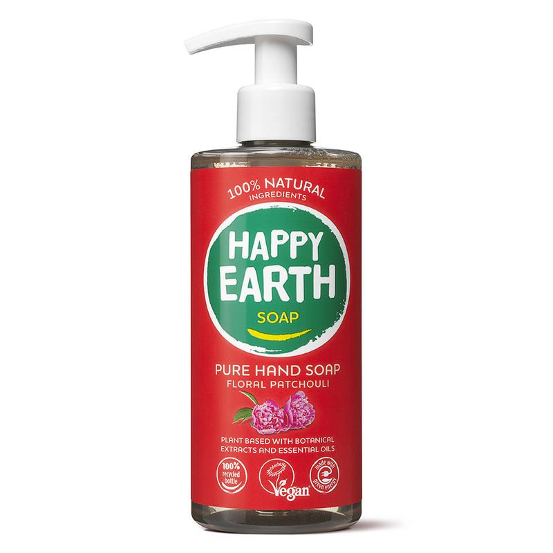 Happy Earth Handzeep floral patchouli (300 ml)