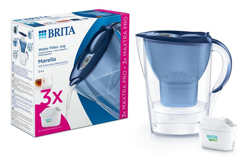 Brita Marella cool blue + 3 maxtra p ro all-in-1 (1 stuk)