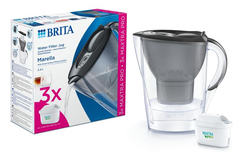 Brita Marella coolgraphite + 3 maxt ra pro all-in-1 (1 stuk)
