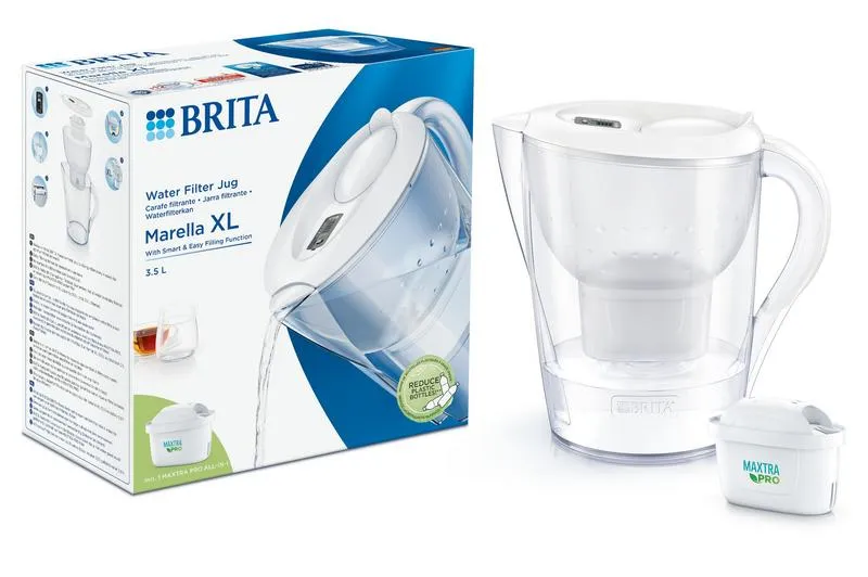 Brita Waterfilterkan Marella XL whit e (1 stuk)