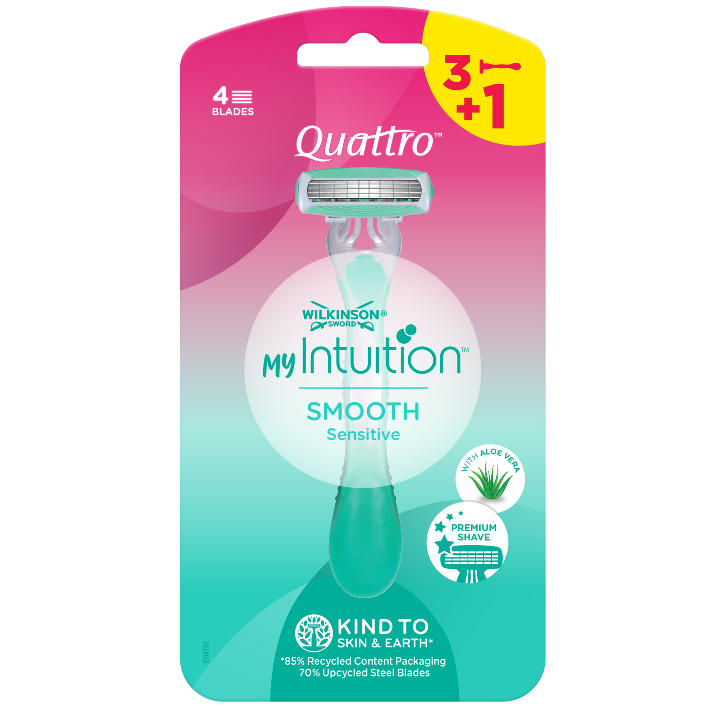 Wilkinson Quattro MyIntuition Smooth Sensitive (4 stuks)