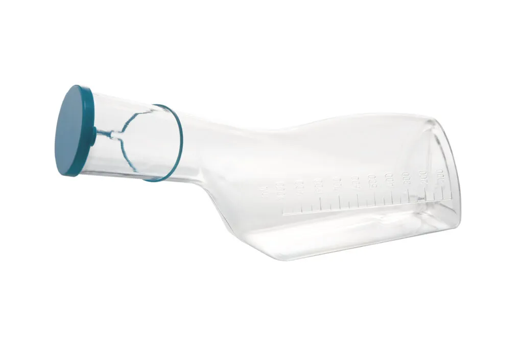 Comfort Urinaal man driehoek helder met dop 1000 milliliter (1 stuk)