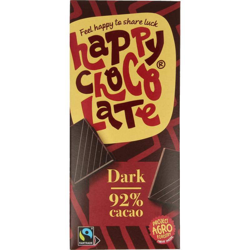 Happy Chocolate Puur 92% Bio (85 gr)