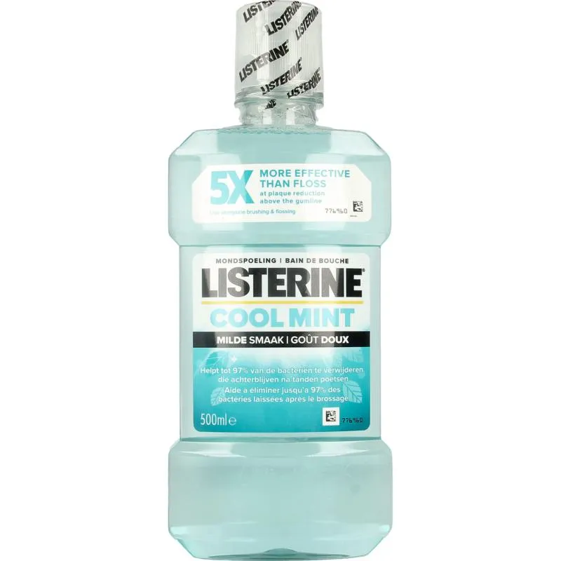Listerine Mondwater coolmint milde smaak (500 ml)