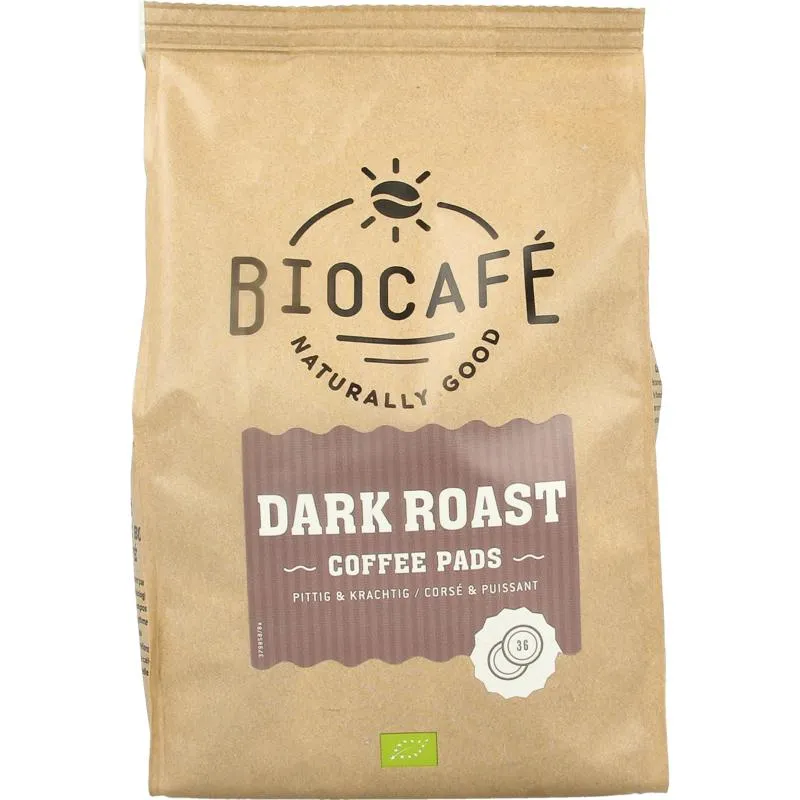Biocafé Coffee pads dark roast bio (36 stuks)