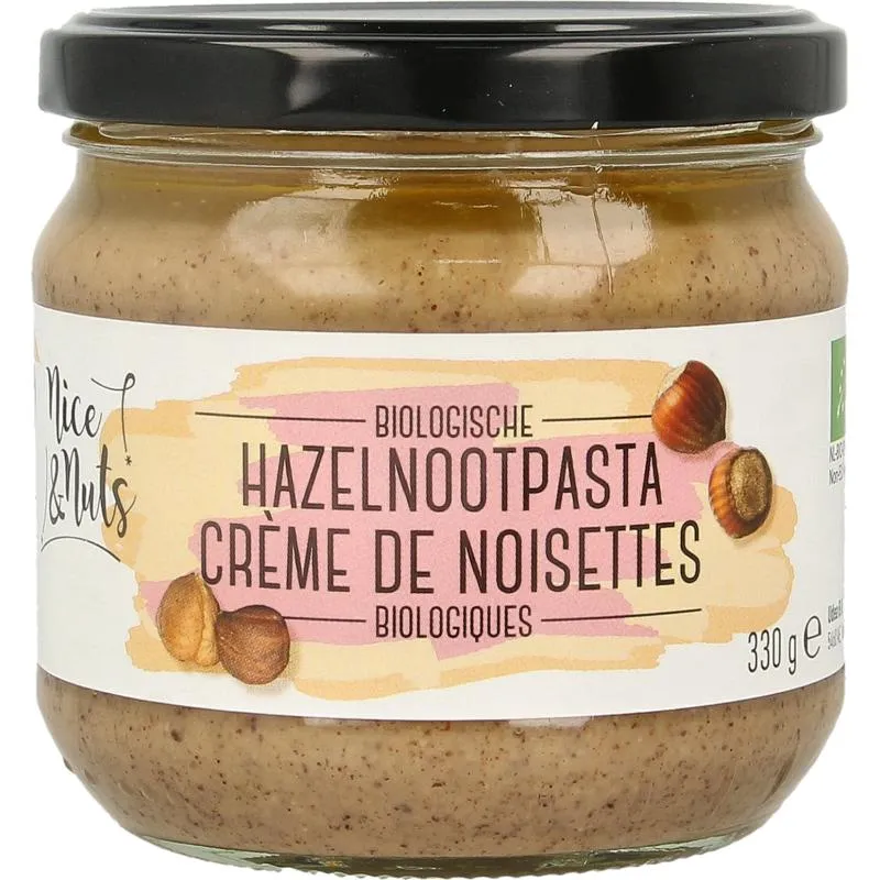 Nice & Nuts Hazelnootpasta bio (330 gr)