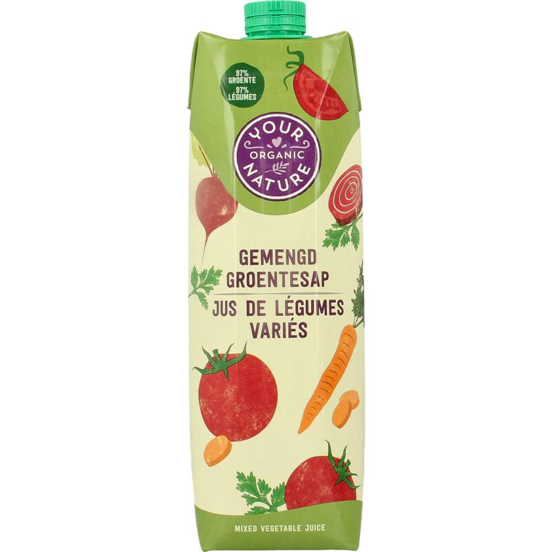 Your Organic Naturegroentesap gemengd bio (1000 ml)