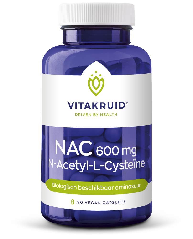 Vitakruid Nac 600 Mg N-Acetyl-L-Cysteïne (90 vega capsules)