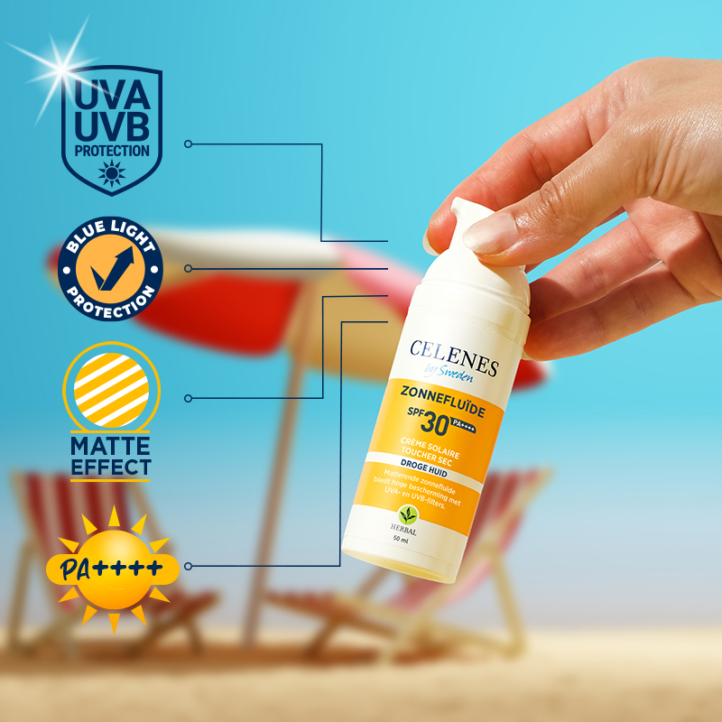 Celenes Herbal dry touch sunscreen fluid SPF30+ (50 ml) - image 3