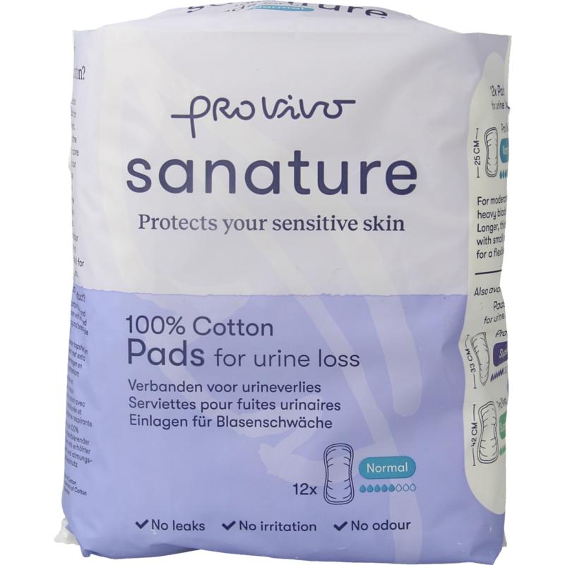 Sanature Pro vivo incontinentie normaal katoen (12 stuks)