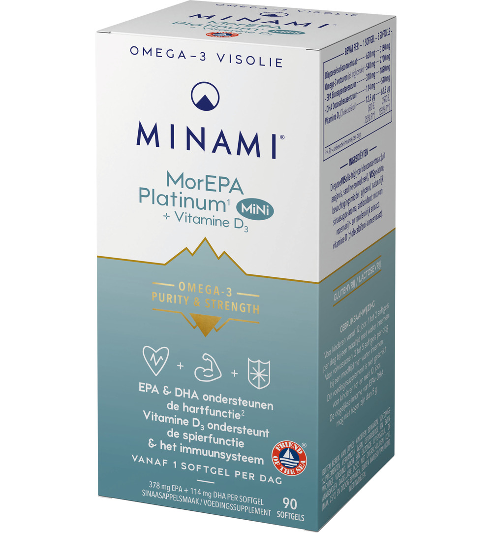 Minami Morepa Platinum Mini + Vitamin D3 (90 softgels) - image 2