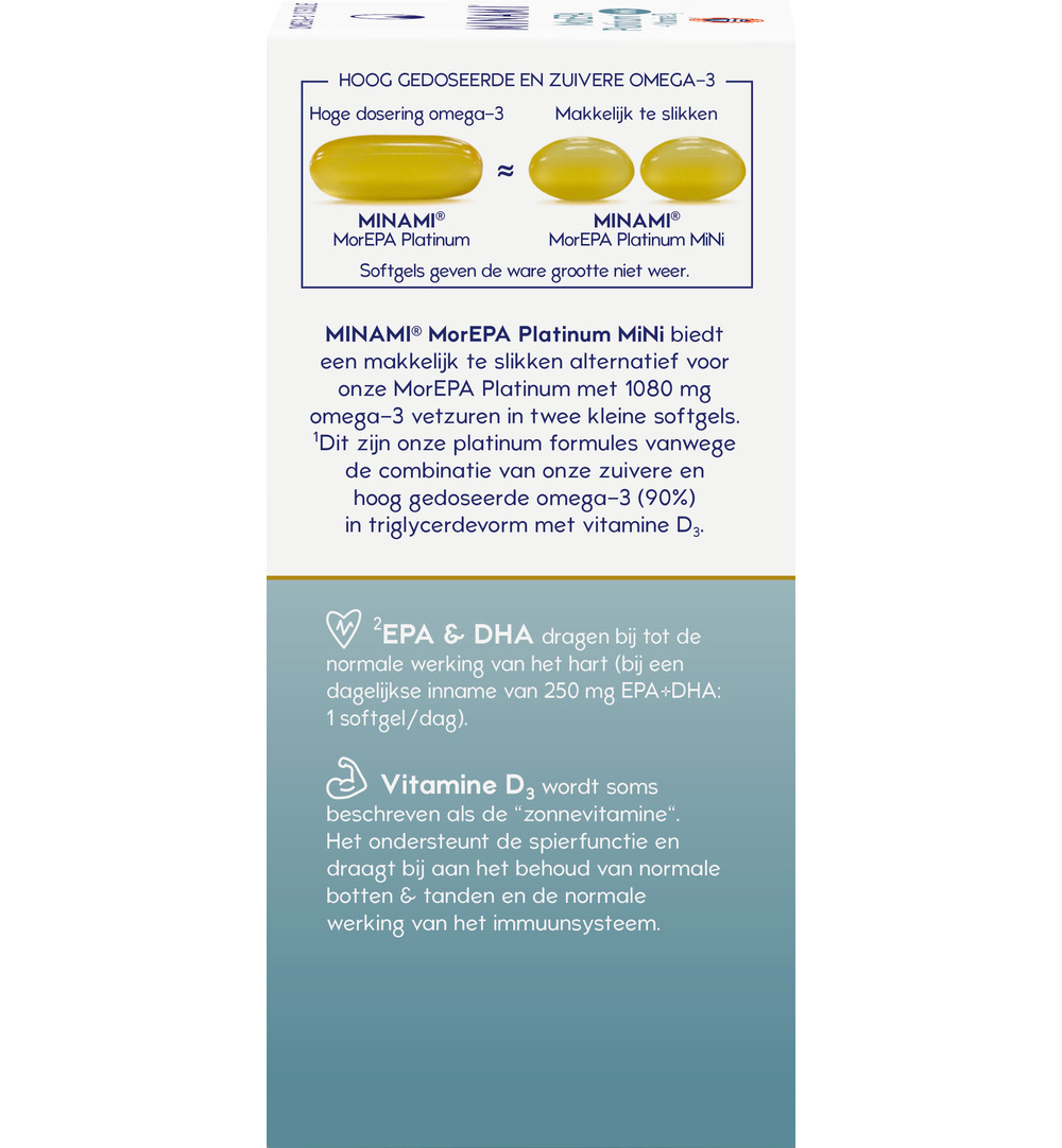 Minami Morepa Platinum Mini + Vitamin D3 (90 softgels) - image 4
