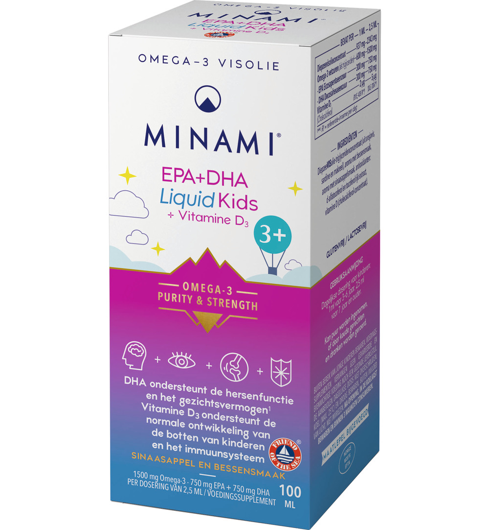 Minami Epa+Dha Liquid Kids + Vitamin D3 (100 ml) - image 2