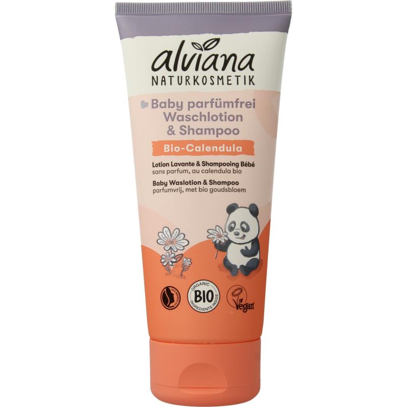 Alviana Baby waslotion en shampoo (200 ml)