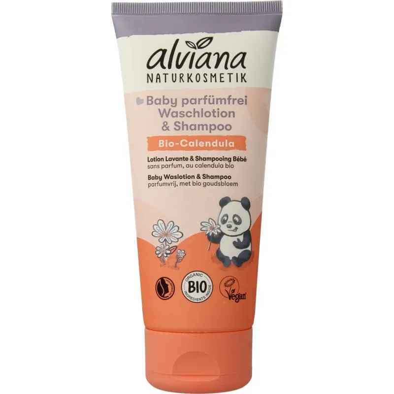Alviana Baby waslotion en shampoo (200 ml)