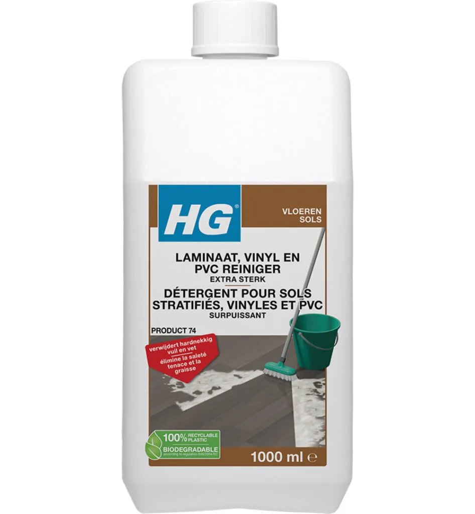 HG Laminaat, Vinyl En Pvc Reiniger Extra Sterk (1000 ml)