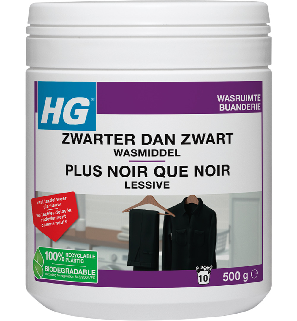 HG Zwarter Dan Zwart Wasmiddeltoegvoeging (500 gr)