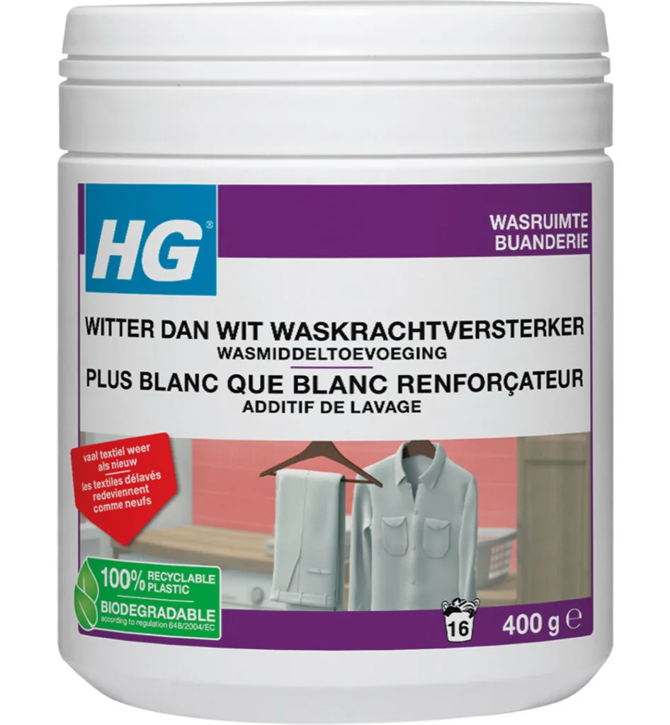 HG Witter Dan Wit Waskrachtverster Wasmiddeltoevoeging (400 gr)