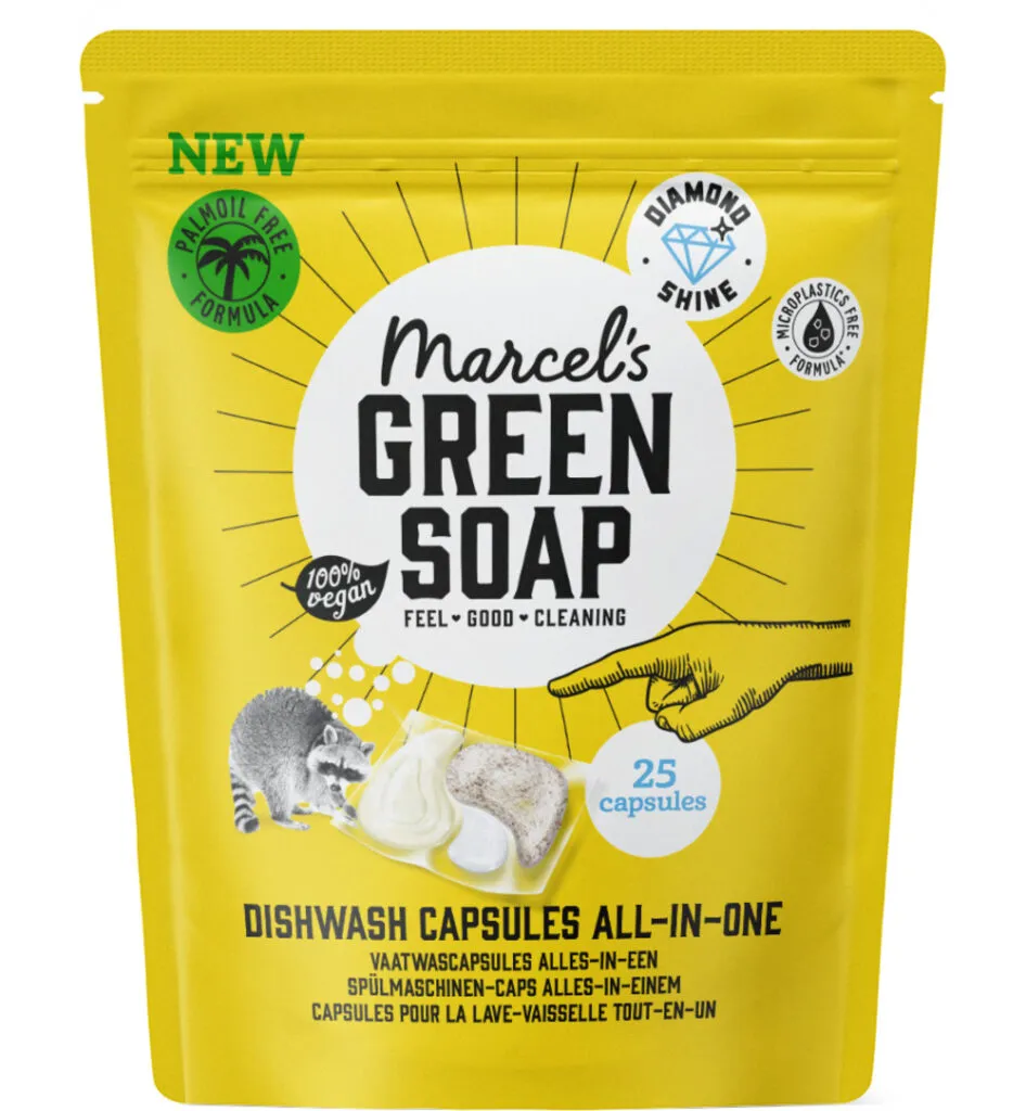 Marcel's Green Soap Dishwash capsules (25 stuks)