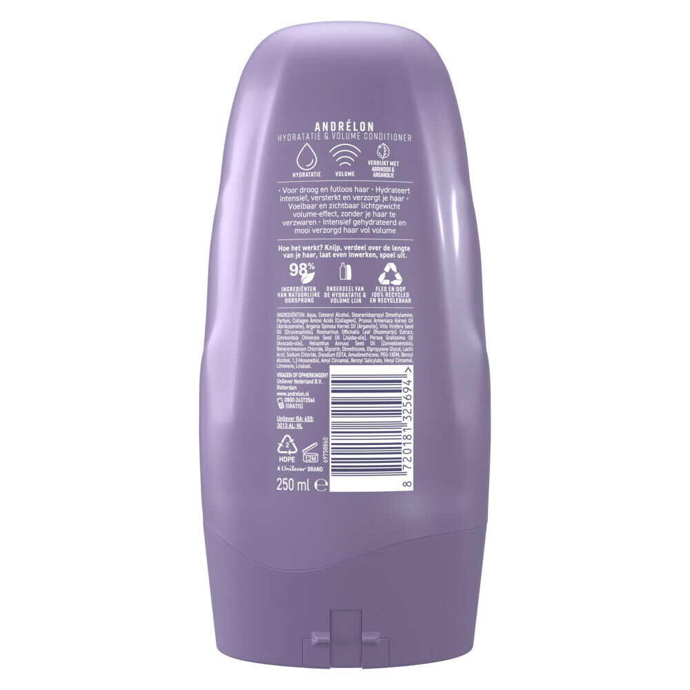 Andrelon Conditioner Hydratatie & Volume (250 ml)