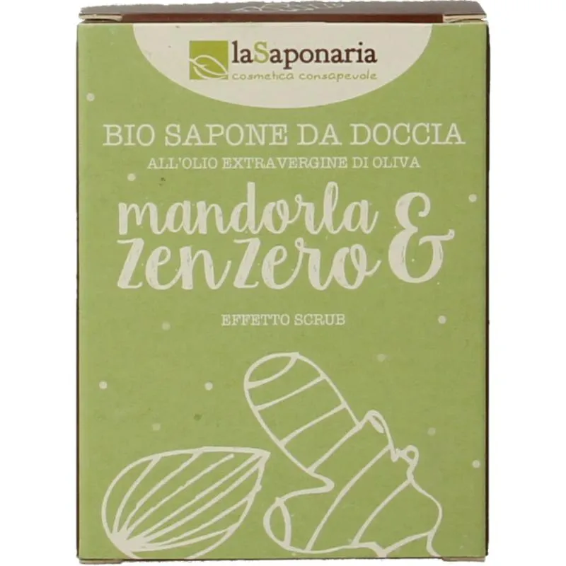 La Saponaria Zeep olive oil almond ginger (100 gr)
