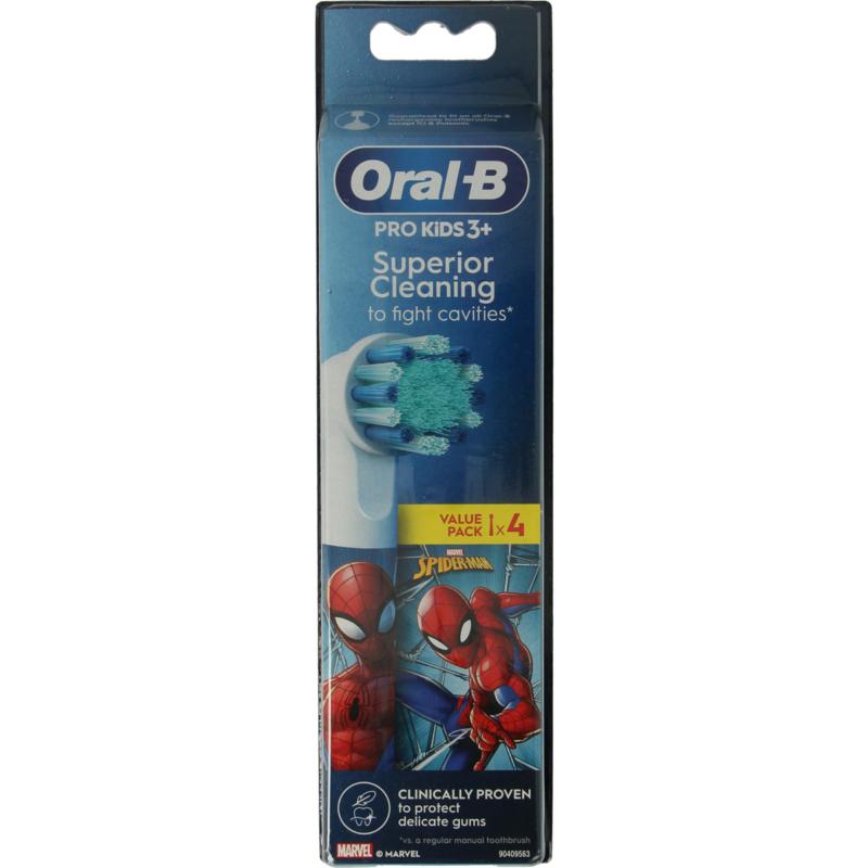 Oral B Opzetborstel kids spiderman (4 stuks)