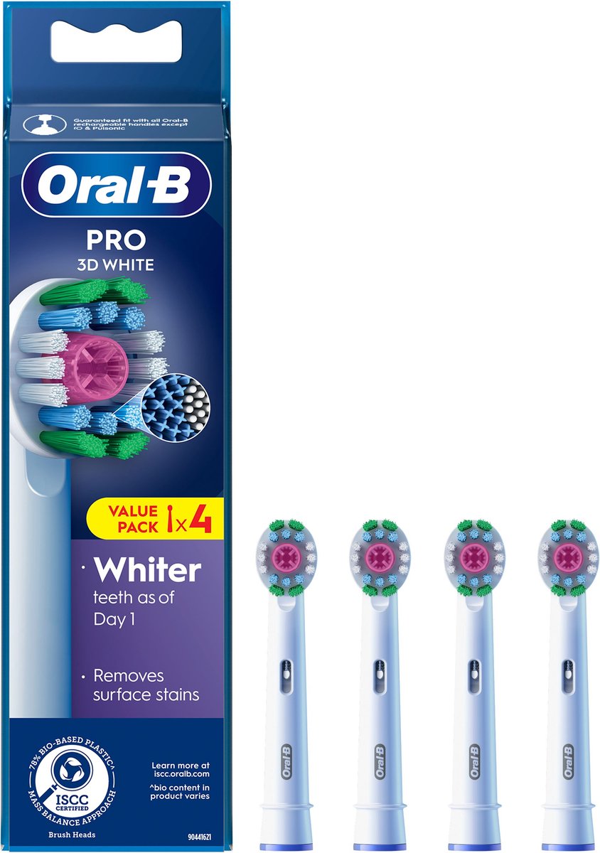 Oral B Opzetborstel 3D white (4 stuks)